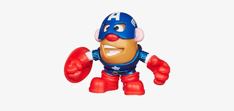 Potato Head Marvel Mixable Mashable Heroes As Captain - Captain America Potato Head, transparent png download
