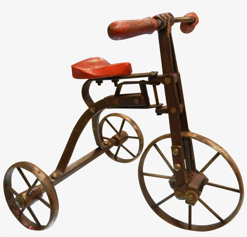 Vintage Metal Doll Sized Tricycle Found At Www - Toy, transparent png download