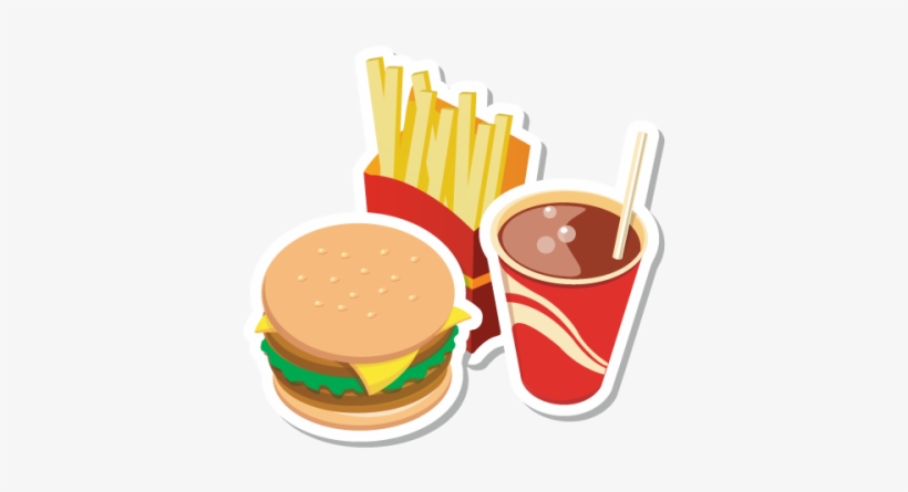 Cola, Potato Chips, Burger, Food Free Png Png Images - Fast Food Png, transparent png download