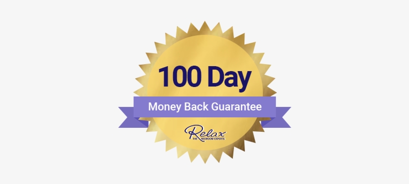 The Relax Bedding Exclusive 100 Day Money Back Guarantee - Money Back Guarantee, transparent png download