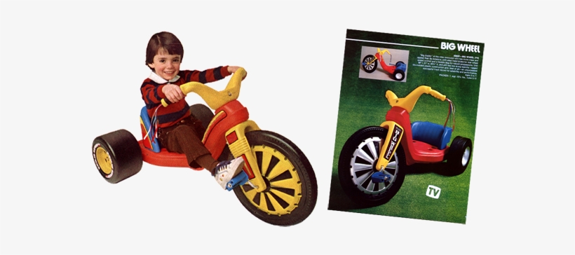 Big Wheel Tricycle - Big Wheel 1985, transparent png download