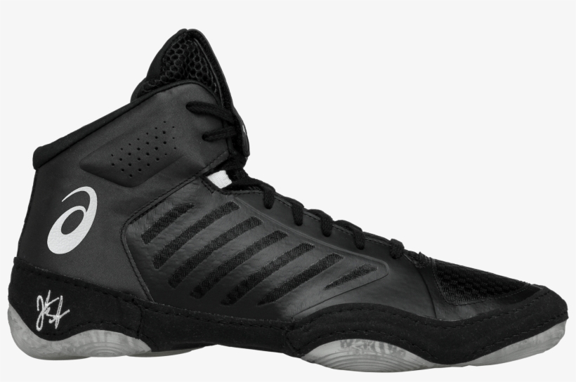 Elite 3 Black Black White Black Insideasics Jb Elite - Asics Jb Elite 3 Wrestling Shoes, transparent png download