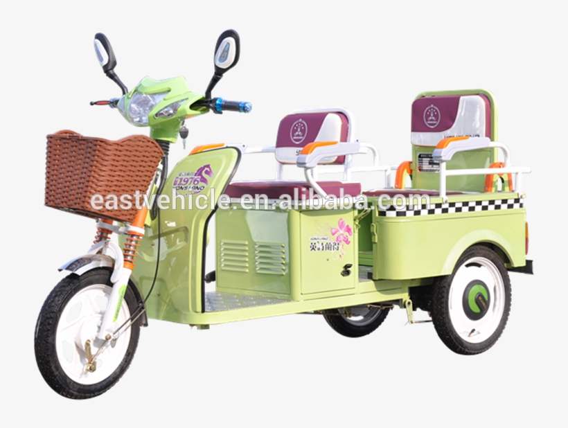 Passenger Electrical Tricycle Battery Operated Adult - Wheel, transparent png download