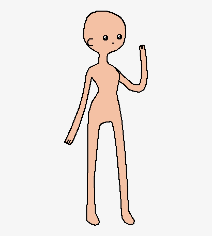 Download Full Body Girl Base - Cartoon | Transparent PNG Download | SeekPNG