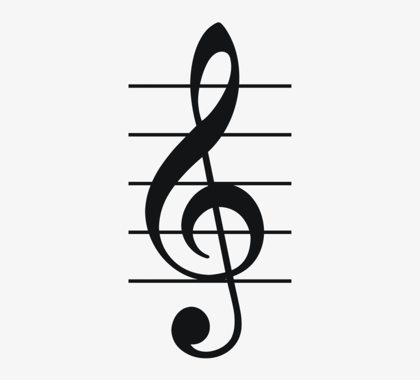 Notice Clipart Please Remember - Octave Treble Clef, transparent png download