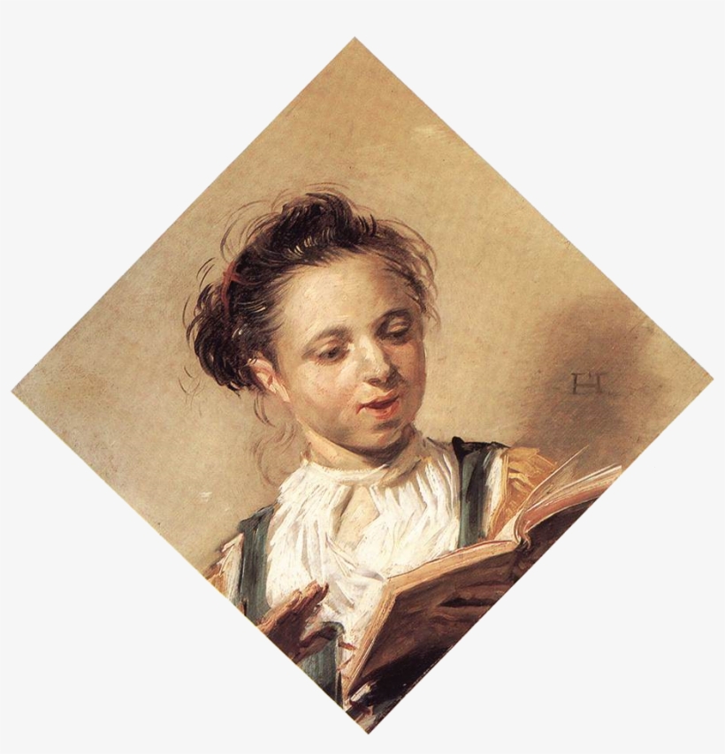 File - Hals, Frans - Singing Girl - 1626-30 - Giclee Painting: Hals' A Girl Singing, 41x41in., transparent png download