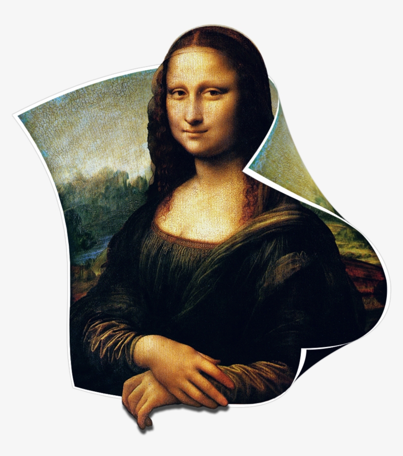 Mona Lisa Png - Leonardo Da Vinci Mona Isa, transparent png download