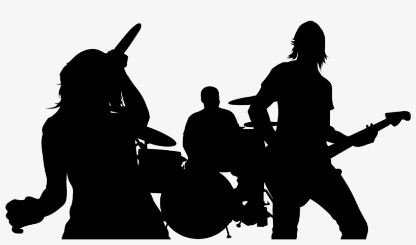 Dancer Rock Band Silhouettes Png Image Transparent Png Free Download On Seekpng