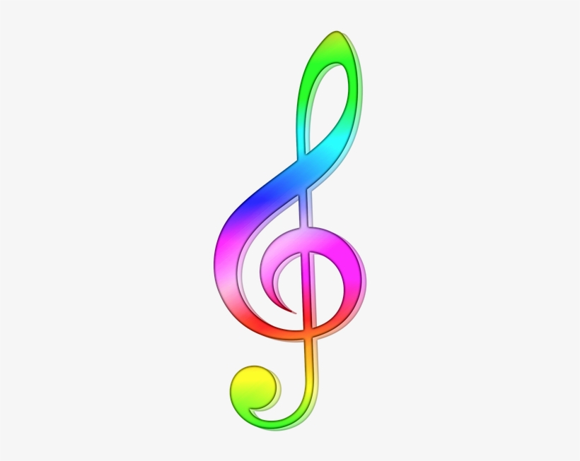 Clef De Sol En Couleur, transparent png download