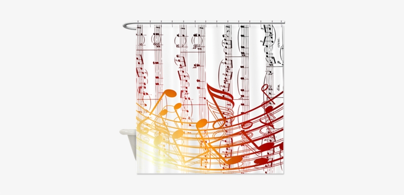 Music Shower Curtain - Le Solfège Sans Prise De Tête, transparent png download