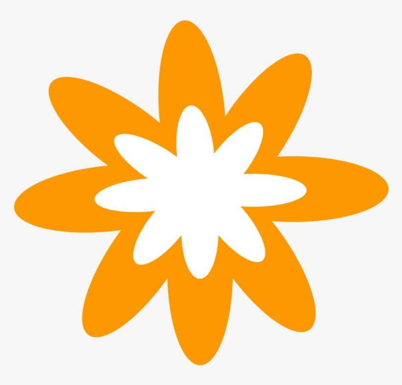 Free Orange Burst Flower - Pollux Property, transparent png download
