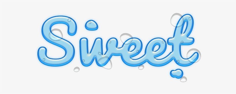 Cool Water Text Stickers Messages Sticker-5 - Calligraphy, transparent png download