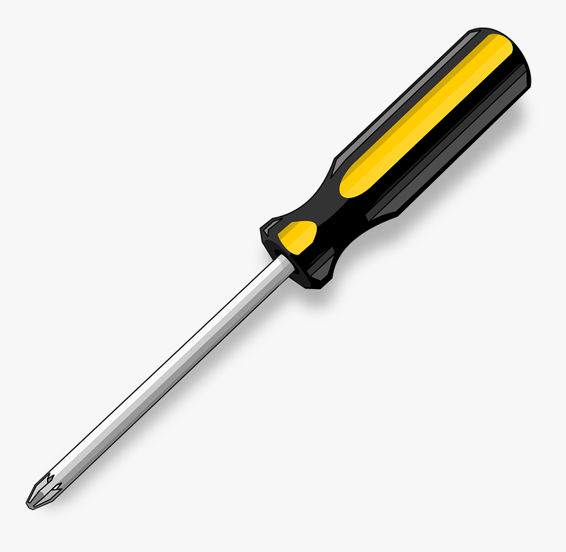 Black, Yellow, Screwdriver, Grey, Driver, Screws, Screw - Screw Driver, transparent png download