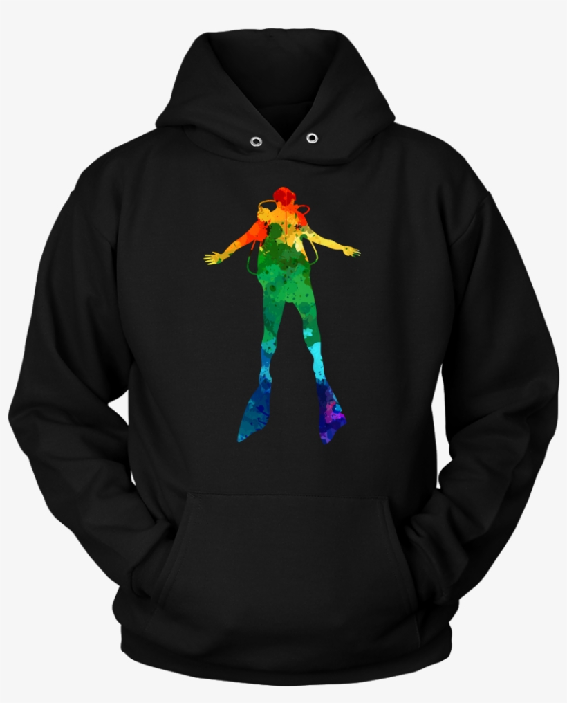 Watercolor Scuba Diver Unisex Hoodie - Astroworld Hoodie Travis Scott, transparent png download