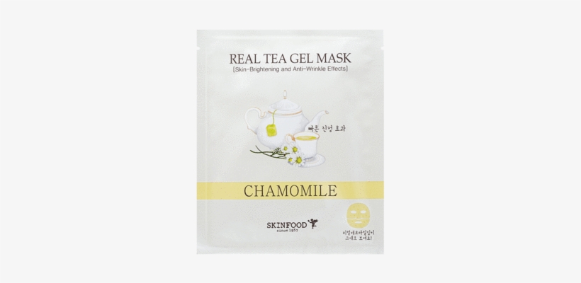 Real Tea Gel Mask - Skinfood Real Tea Gel Mask (chamomile) 1pc 30g, transparent png download