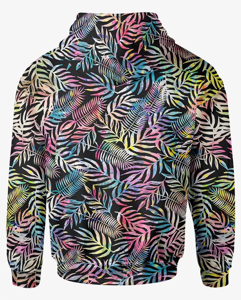 Rainbow Jungle Unisex Hoodie - Board Short, transparent png download