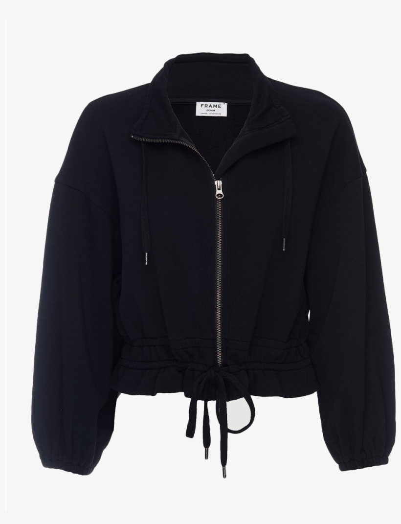 Cinched Crop Jacket Noir - Heidi Klum Leather Jacket Lidl, transparent png download