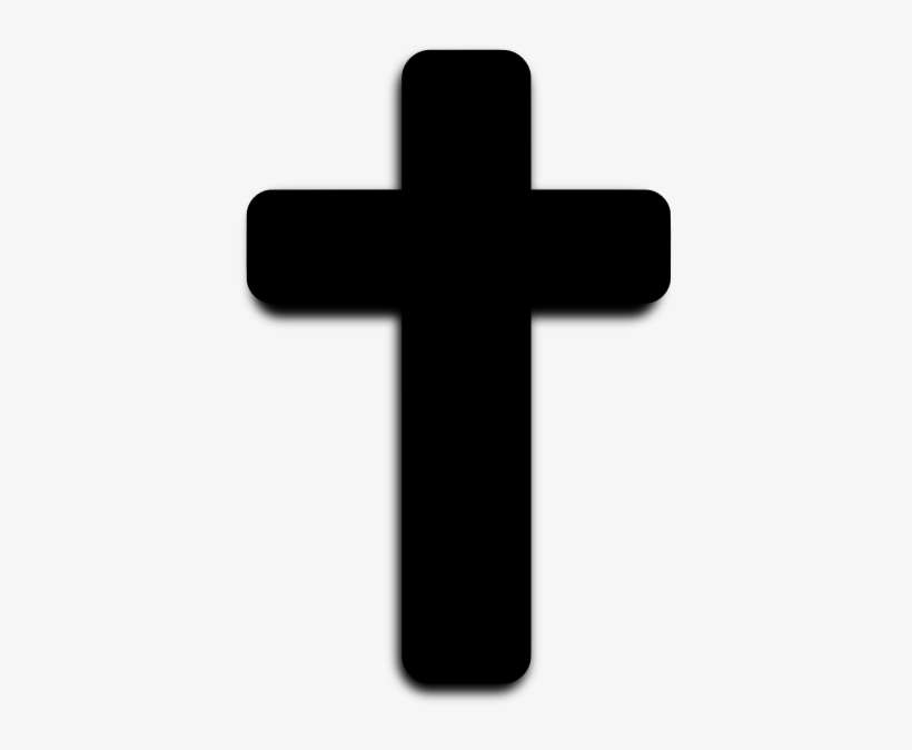 Cross Clipart Black And White Png - Cross Silhouette Png, transparent png download