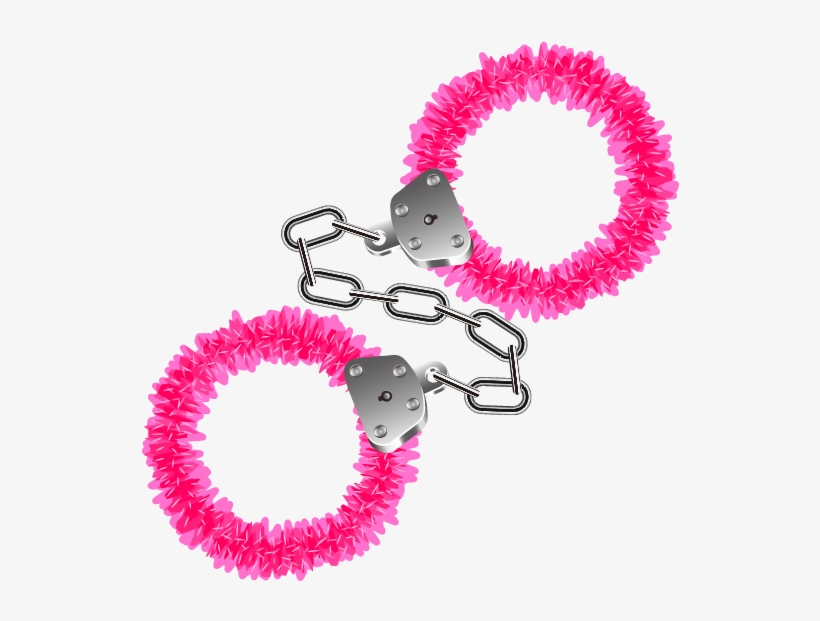 Cute Cartoon Red Handcuffs 668*672 Transprent Png Free - Furry Handcuffs Png, transparent png download