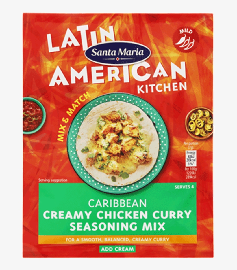 101118 Png8 - Santa Maria Caribbean Creamy Chicken Curry Mix, transparent png download