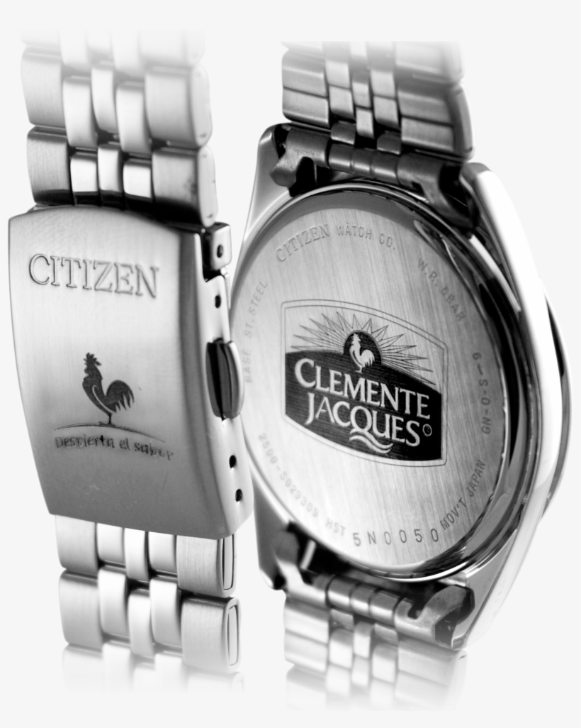 Grabado En Tapa Y Broche - Analog Watch, transparent png download