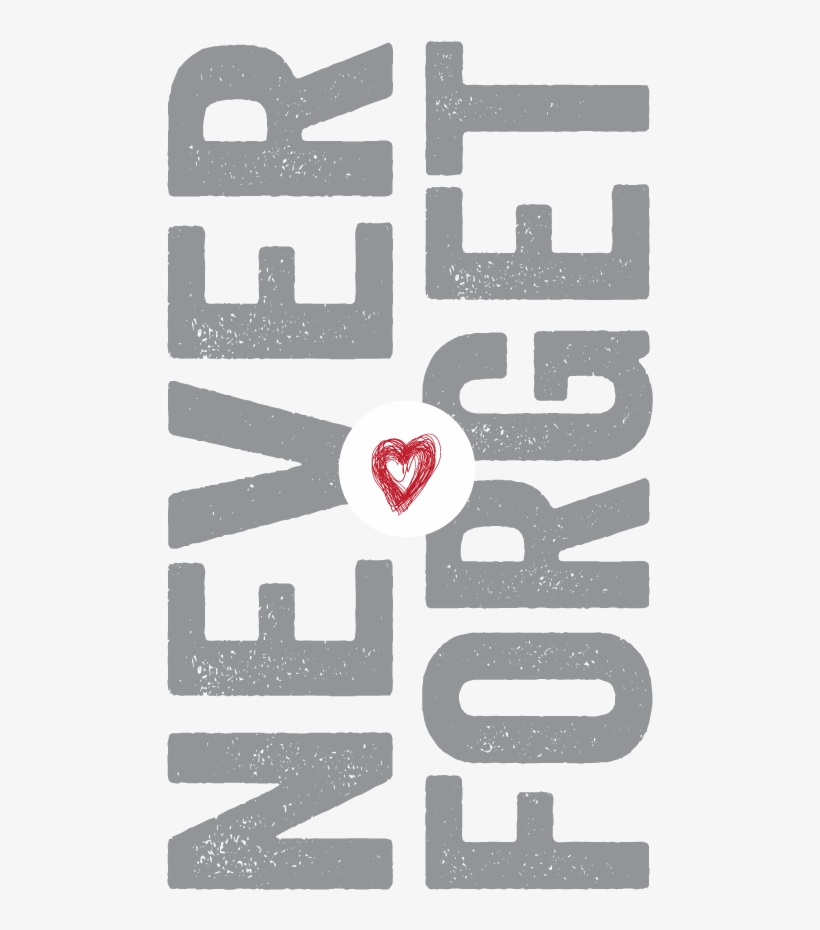 Loveleigh Invitations 9 11 2017 Never Forget - Heart, transparent png download