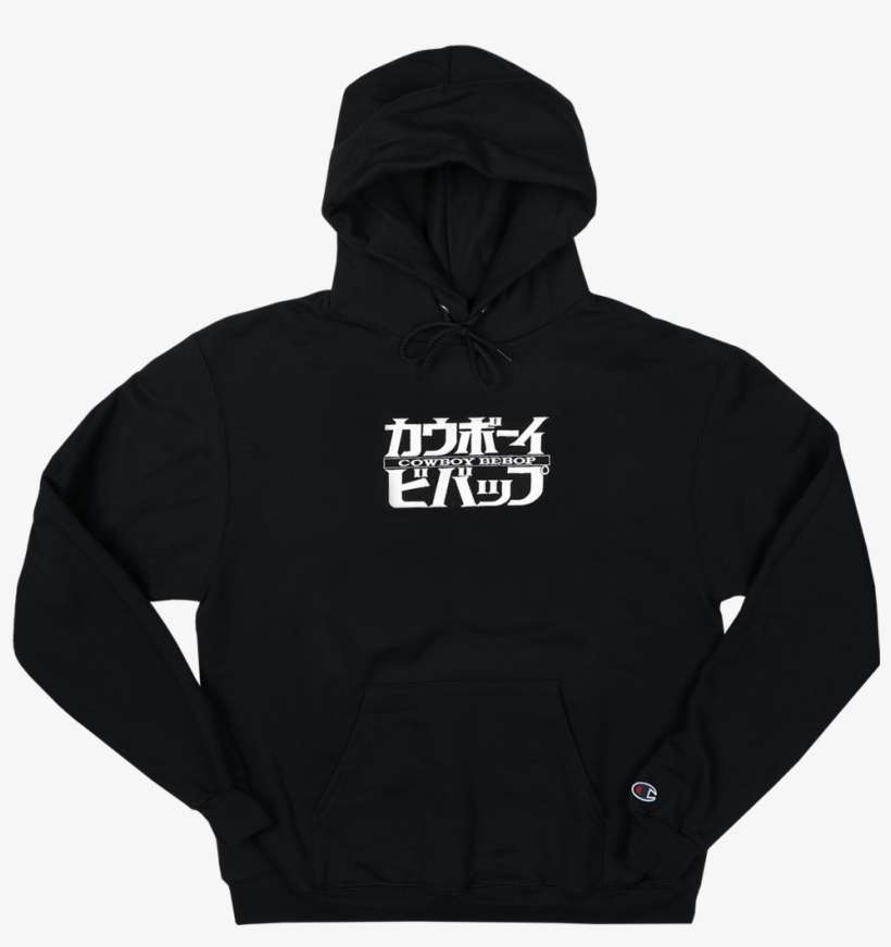 Cowboy Bebop Embroidered Champion Hoodie Black - Sweatshirt, transparent png download