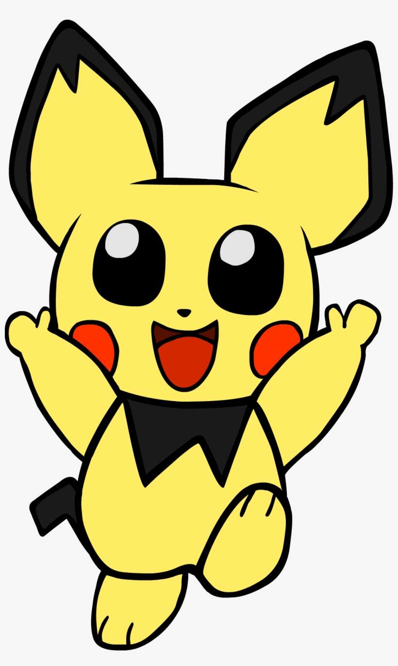 Brawl Minus Pichu He's A Cute Little Fellow Isn't He - Cartoon, transparent png download