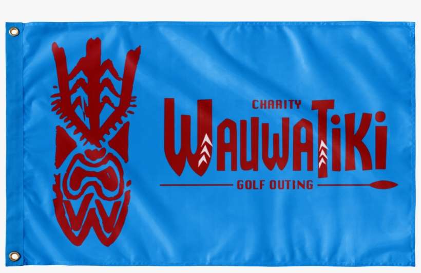 Load Image Into Gallery Viewer, Tiki Golf Flag Blue - Banner, transparent png download