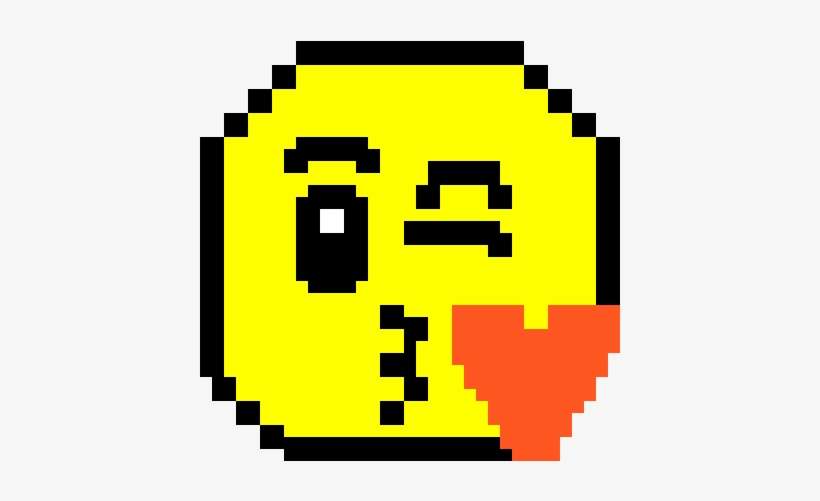 Kiss Emoji - Pixel Art Cute Ghost, transparent png download