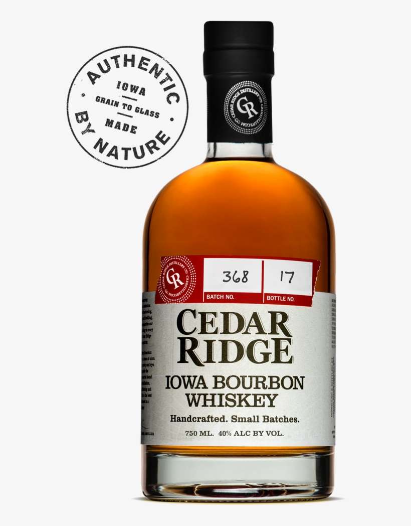 Iowa Bourbon Whiskey - Glass Bottle, transparent png download