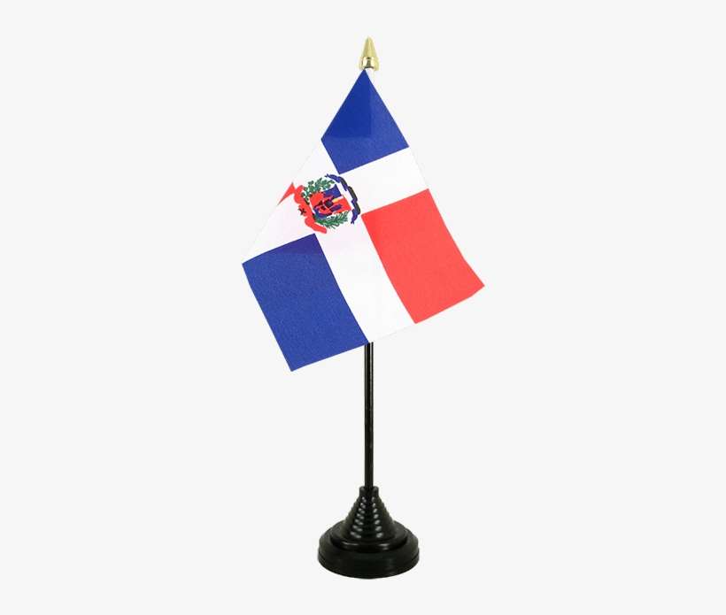 Desk And Table Flag Dominican Republic - Kazakhstan Table Flag, transparent png download