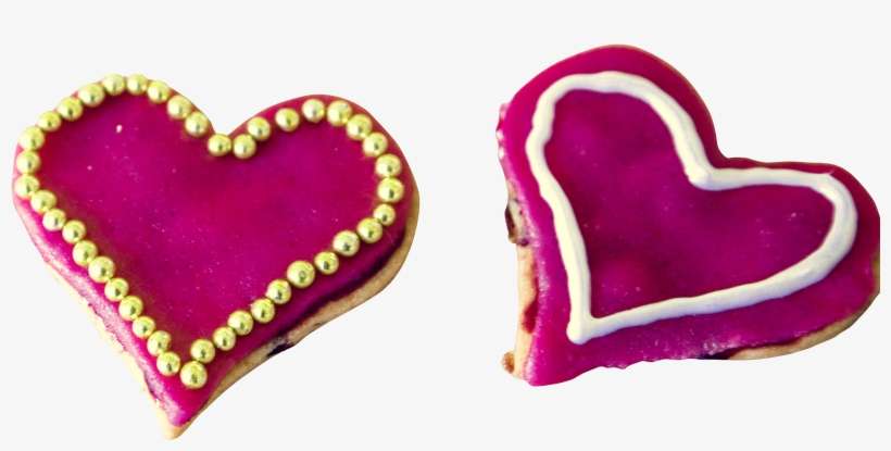 Shocking Pink Heart Creamy Cookie Png Image - Hình Chúc Mừng Sinh Nhật Ban Trai, transparent png download