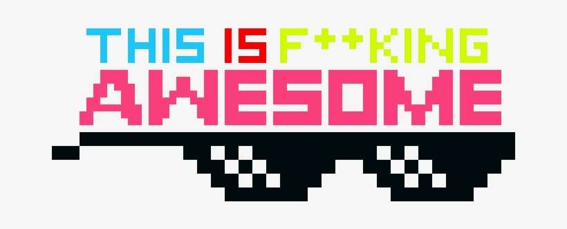 Awesome Glasses - Graphic Design, transparent png download