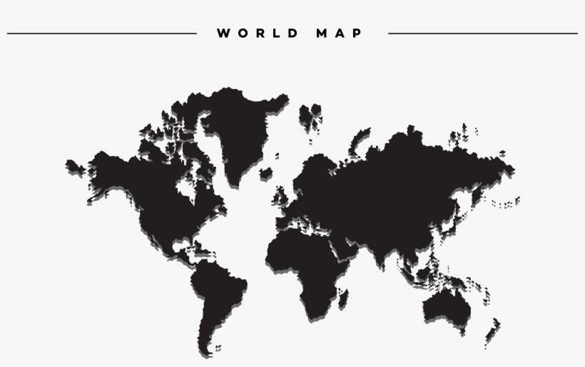 Clip Art Download World Map Globe Geography Ocean Europe - Mercator Projection, transparent png download