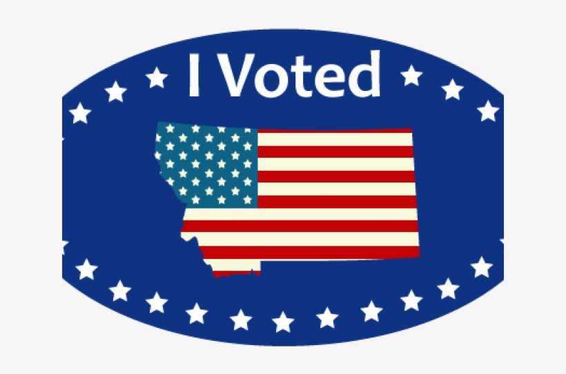 Vote Clipart Voted Sticker - Voted Montana, transparent png download