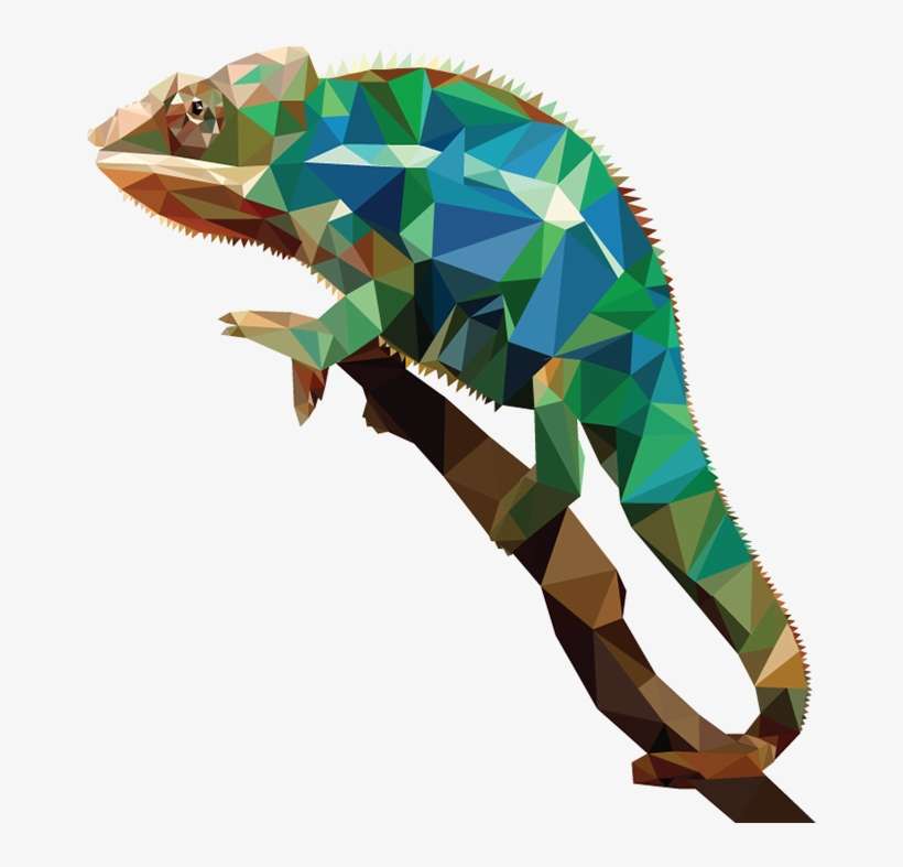 Sign Up To Join The Conversation - Polygon Chameleon, transparent png download