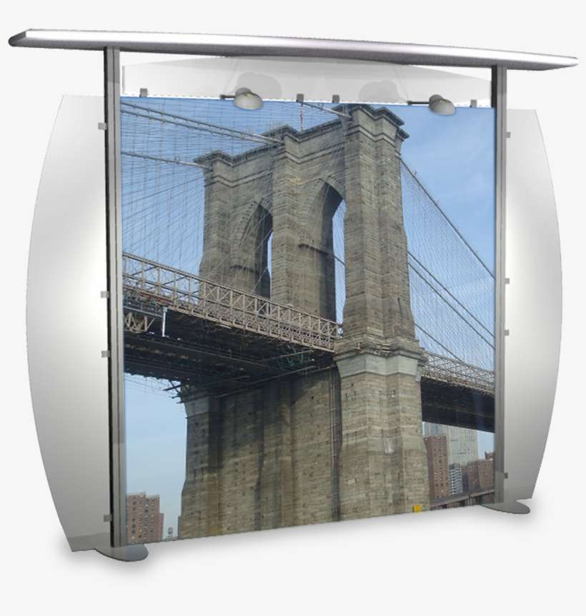10 Foot Alumalite Modular Display With Straight Canopy - Brooklyn Bridge, transparent png download