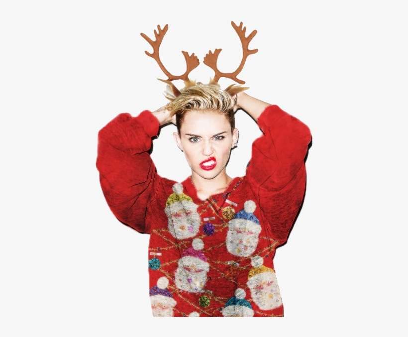 Salamandra66666 Майли - Miley Cyrus Merry Christmas, transparent png download