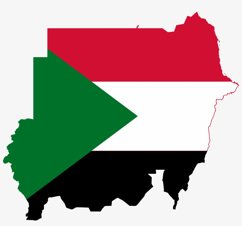 Sudan Flag Png - Flag Map Of Sudan, transparent png download