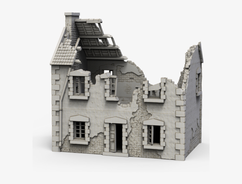 French Town House Ruins - Castle, transparent png download