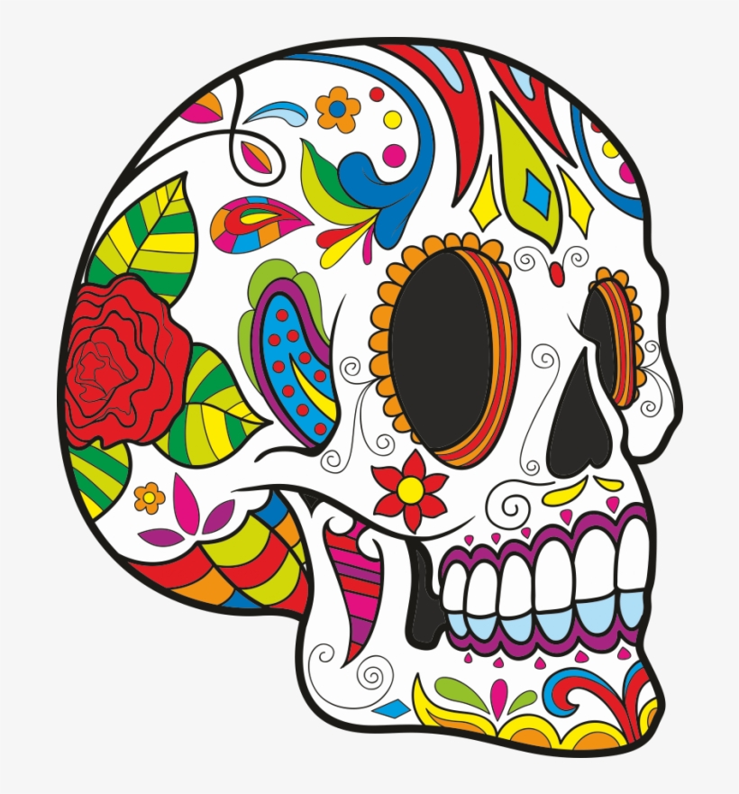 Rb Dia De Los Muertos Byoc - Sugar Skull Profile, transparent png download