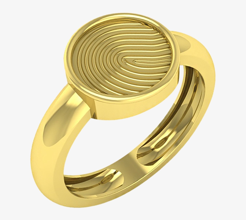 Personalized Fingerprint Anniversary Gifts India - Engagement Ring, transparent png download