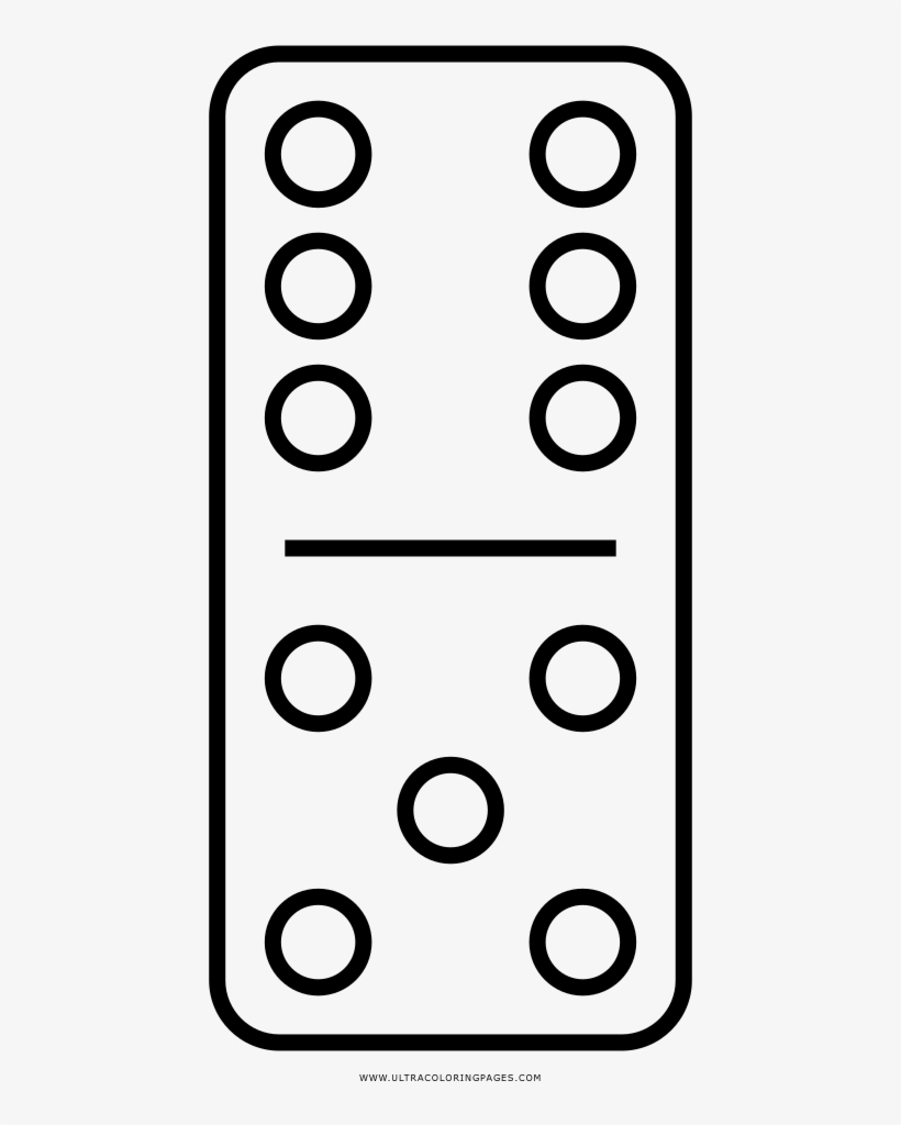 Page Ultra Pages - Desenho De Dominó Para Colorir, transparent png download