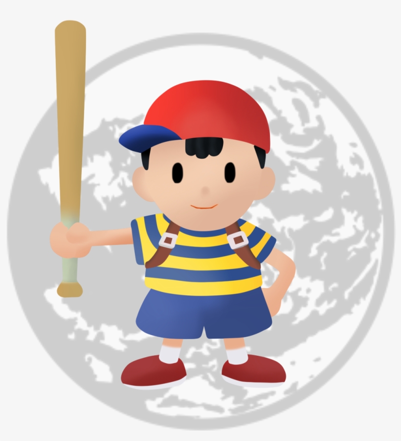 Ness - Smash Bros Earthbound Logo, transparent png download