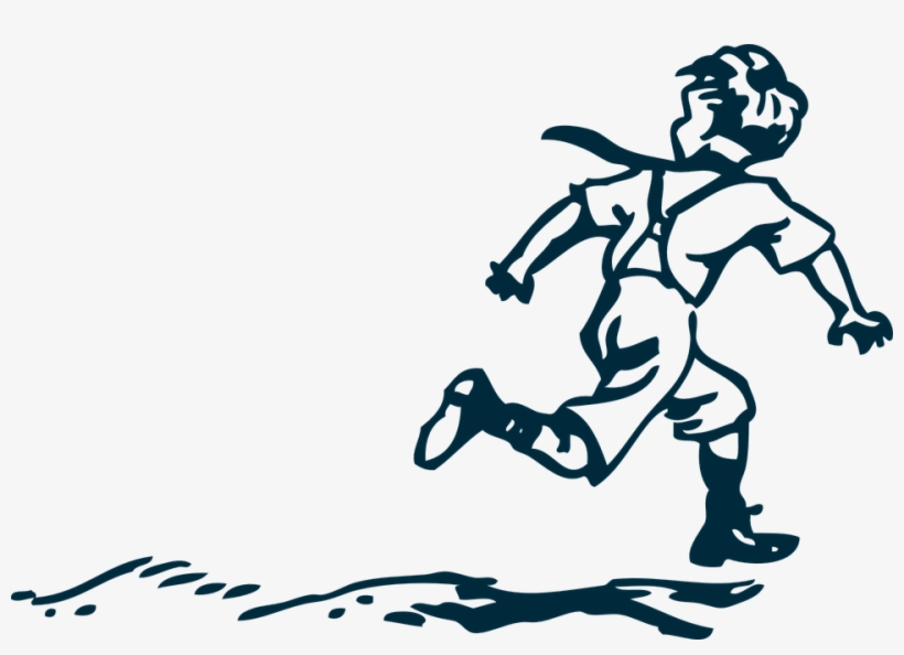 Kid Running Png - Running Boy Clip Art, transparent png download