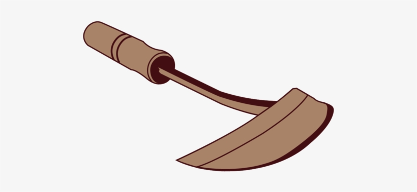 Hand Hoe Angle 33 - Illustration, transparent png download