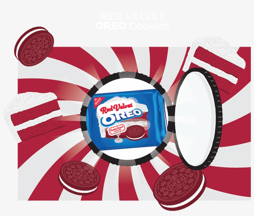 Red Velvet Oreos - Oreo, transparent png download