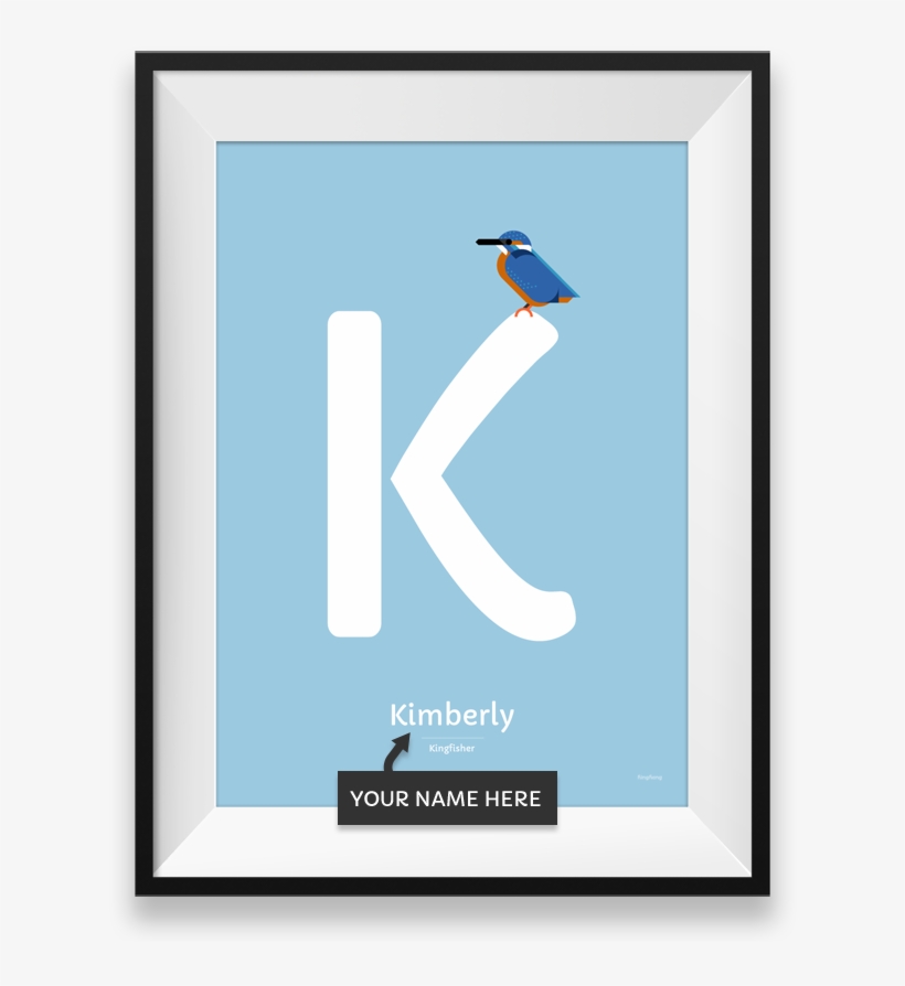 Kingfisher Personalized Poster - Picture Frame, transparent png download