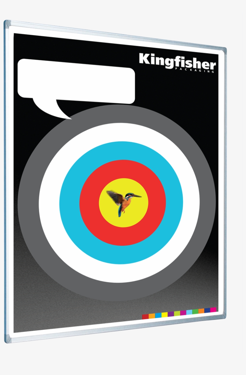 Kingfisher Target Custom Printed Whiteboard 0326 1 - Circle, transparent png download